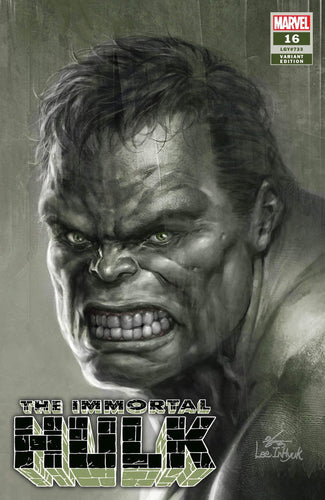 Immortal Hulk #16 In Hyuk Lee 2nd Print Sketch Variant - LTD to 500 w/COA