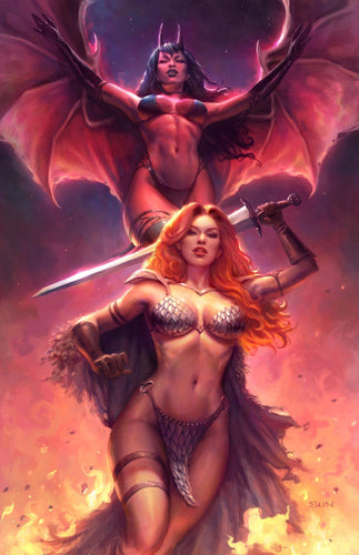 Red Sonja: Age of Chaos #1 Sun Khamunaki Virgin Variant