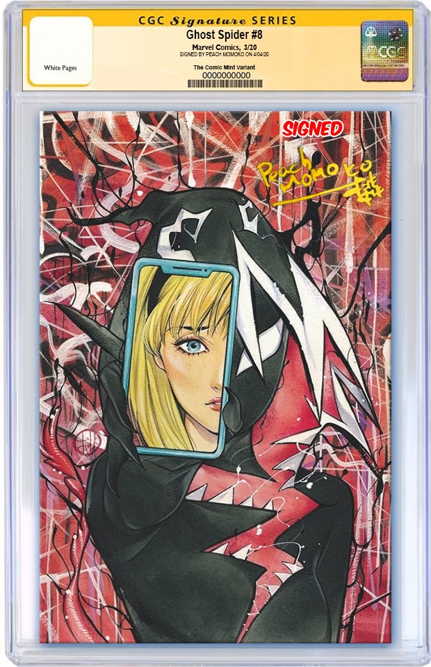 アメコミ　marvel peach momoko スパイダー・グウェン　コミコン Spider-Gwen Smash #1 Cover B Variant Peach Momoko Nightmare